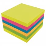 Muistilaput Lyreco zigzag 75 x 75 mm kesän värit 1 kpl=6 nidettä 6kpl