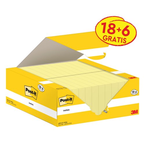Muistilaput Post-it säästöpakkaus 38 mm x 51 mm, keltainen, hinta 15,11€
