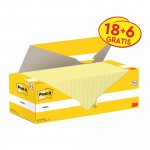 Muistilaput Post-it säästöpakkaus 76 mm x 127 mm, keltainen