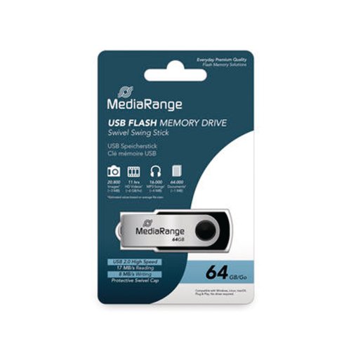 Muistitikku Mediarange mr912 usb 2.0 64gb, hinta 22,47€