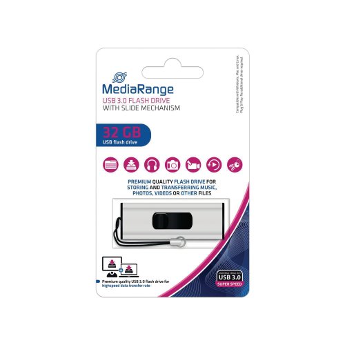Muistitikku Mediarange usb 3.0 32gb, hinta 5,64€