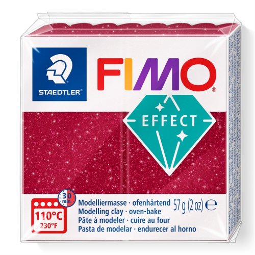 Muovailumassa Staedtler FIMO effect Galaxy 57 g punainen, hinta 2,38€
