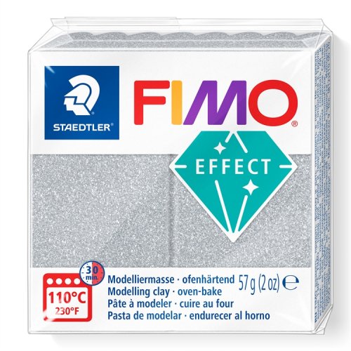 Muovailumassa Staedtler FIMO effect Metallic 57 g hopea, hinta 2,38€