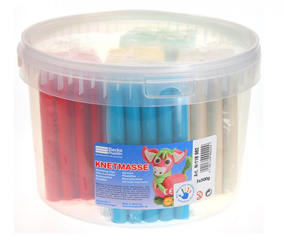 Muovailuvaha Becks sanko 5 x 500 g värilajitelma, hinta 34,65€