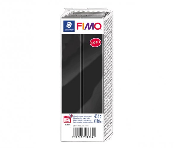 Muovailuvaha Staedtler FIMO soft 454 g musta, hinta 16,85€