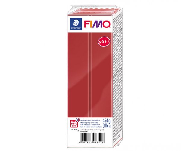Muovailuvaha Staedtler FIMO soft 454 g punainen, hinta 16,85€