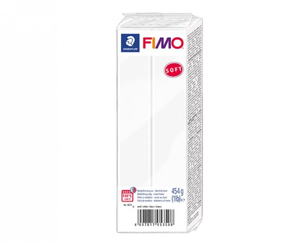 Muovailuvaha Staedtler FIMO soft 454 g valkoinen, hinta 16,85€