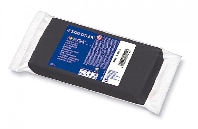 Muovailuvaha STAEDTLER 1KG MUSTA, hinta 10,47€