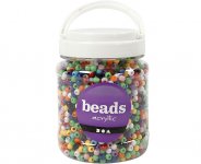 Muovihelmet Kongo 6 mm värilajitelma 425 g /3830