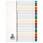 Muovikielivälilehti Q-CONNECT A4 1-31