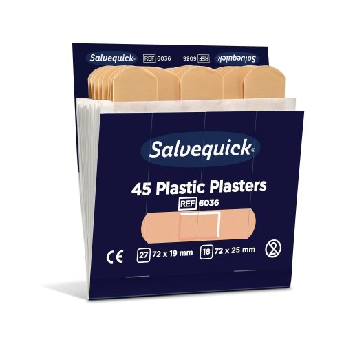 Muovilaastari Salvequick 6036 täyttöpakkaus, hinta 26,94€