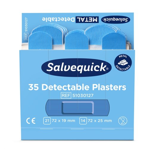 Muovilaastari Salvequick sininen /6x35, hinta 60,70€