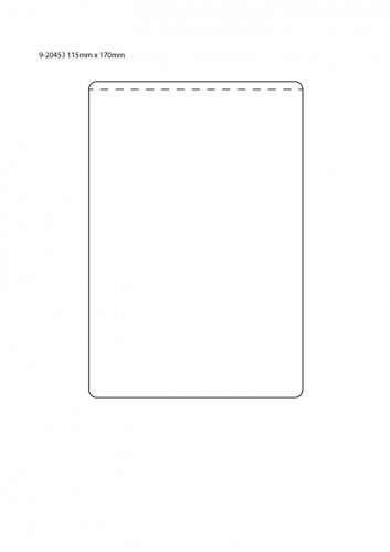 Muovitasku A6+ 115 x 170 mm PVC, hinta 0,37€