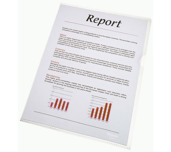 Muovitasku Esselte Quality A4 115 mic appelsiini LPS /10, hinta 2,57€