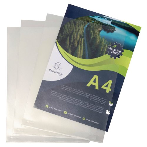 Muovitasku Exacompta 53820e a4 pp, 1kpl = 100 taskua, hinta 36,57€