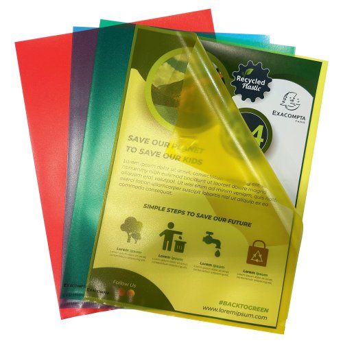 Muovitasku Exacompta recycled a4 25kpl, hinta 7,63€