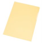 Muovitasku Q-CONNECT A4 120 mic PP app. keltainen LPS /10