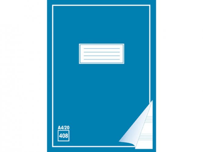 Musiikkivihko 408 A4/20 nuottiviivat + ruudut, hinta 0,42€