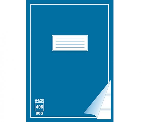 Musiikkivihko 408 A4/20 nuottiviivat + ruudut, hinta 0,42€