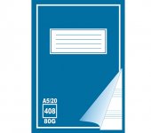 Musiikkivihko 408 A5/20 nuottiviivat + ruudut