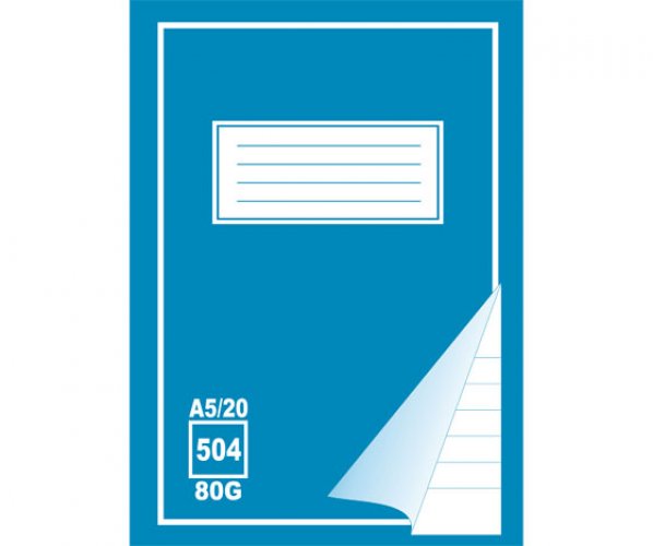 Musiikkivihko 504 A5/20 80G, hinta 0,25€