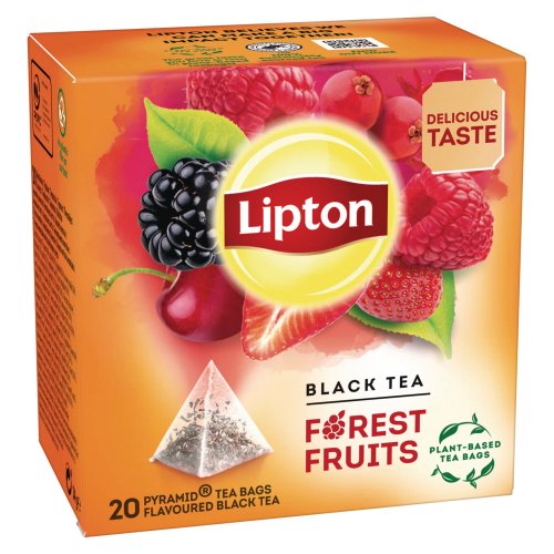 Musta Tee Lipton pyramid metsämarja 20kpl, hinta 4,32€