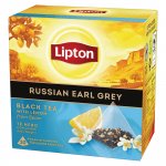 Musta Tee Lipton pyramid russian earl grey 20kpl