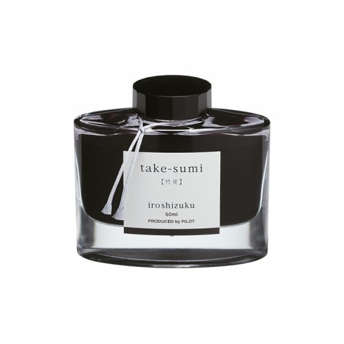 Muste Pilot Iroshizuku Take-Sumi 50 ml musta, hinta 95,45€