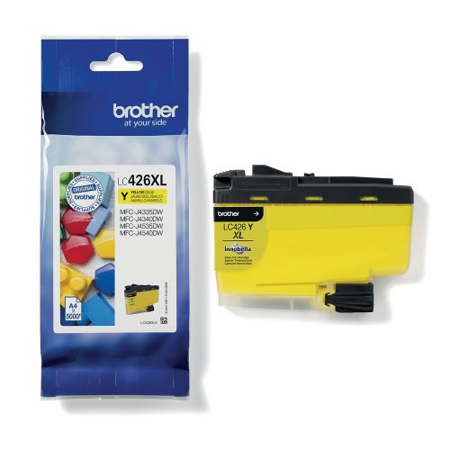 Mustekasetti Brother LC426XLY keltainen värikasetti, hinta 60,59€