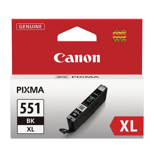 Mustekasetti Canon CLI-551XL musta värikasetti, hinta 18,45€