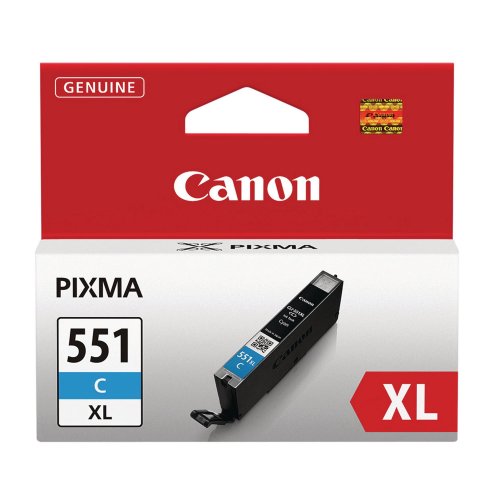 Mustekasetti Canon CLI-551XL syaani värikasetti, hinta 18,45€
