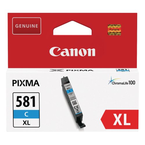 Mustekasetti Canon CLI-581CXL syaani värikasetti, hinta 17,61€
