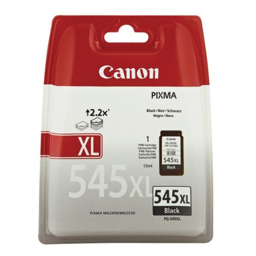 Mustekasetti Canon PG-545XL musta värikasetti, hinta 27,20€