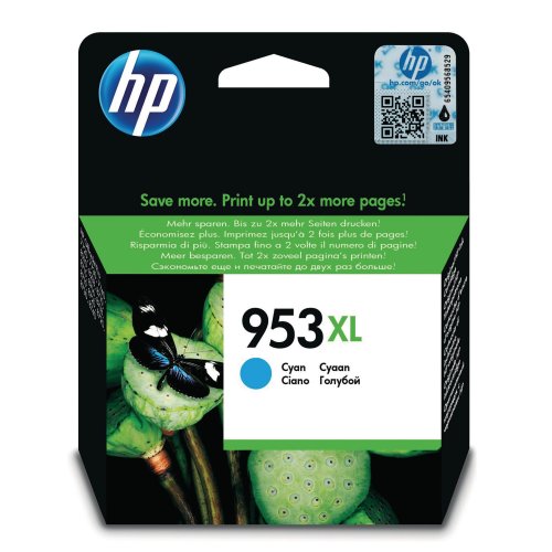 Mustekasetti HP 953XL F6U16AE syaani värikasetti, hinta 45,96€
