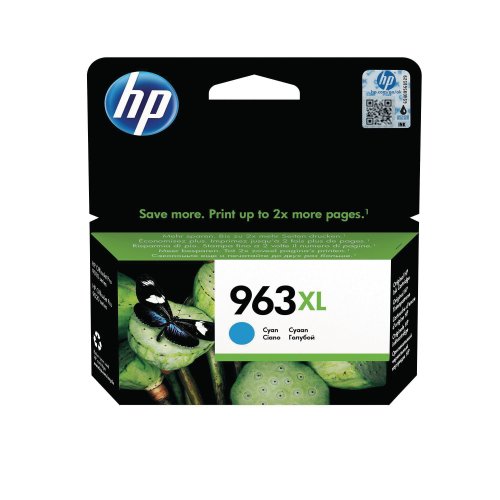 Mustekasetti HP No. 963 XL 3JA27AE syaani värikasetti, hinta 36,60€