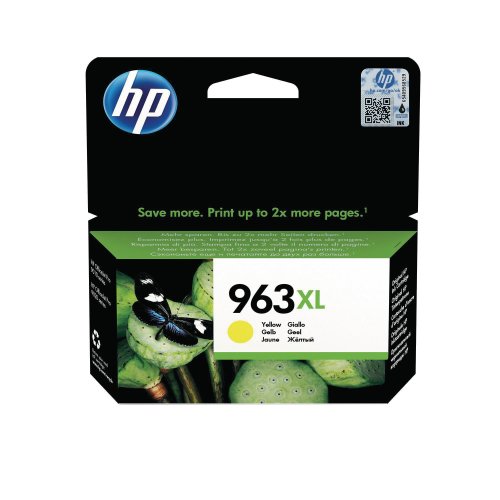 Mustekasetti HP No. 963 XL 3JA29AE keltainen värikasetti, hinta 36,87€