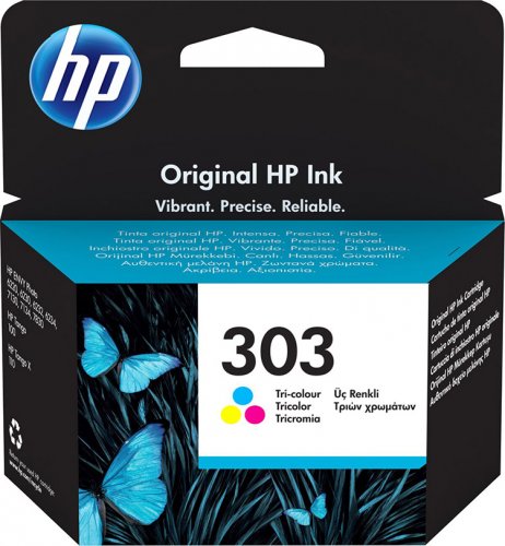 Mustekasetti HP T6N01AE 303 3-väri 4 ml värikasetti, hinta 22,81€