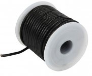 Nahkanauha 2mm x 10m musta