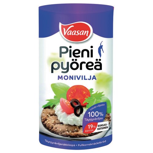 Näkkileipä Vaasan pieni pyöreä monivilja 250g 12kpl, hinta 51,58€