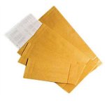 Näytepussi 60 x 160 x 340 mm 105G niittisuljenta ruskea