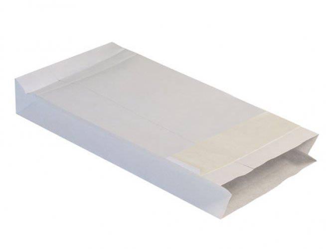 Näytepussi D2 25 x 42,5 x 5 cm tarrasuljenta valkoinen /25, hinta 27,44€