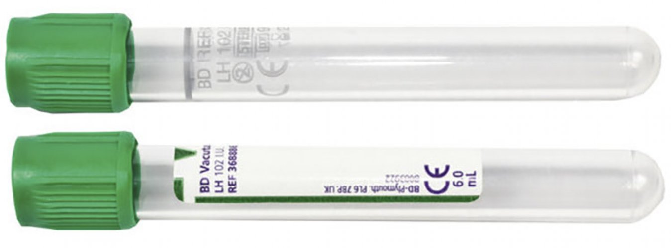 Näyteputki Vacutainer Li-hepariini 4ml vihreä 100 kpl, hinta 49,07€