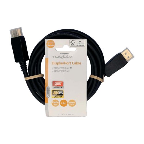 Näyttökaapeli Nedis displayport 1.4 uros 1.4 2m, hinta 13,47€
