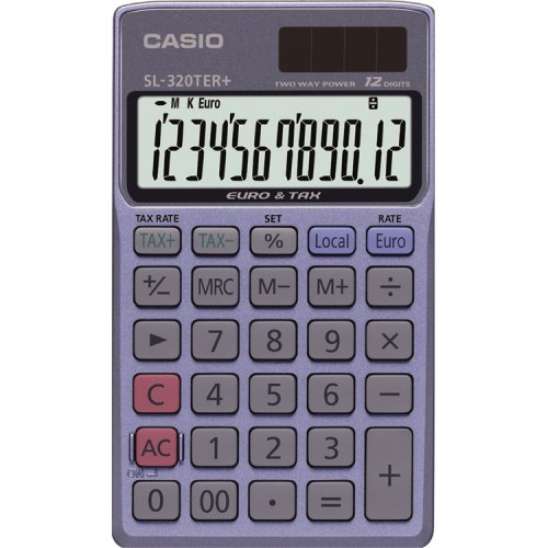 Nelilaskin Casio SL-320TER+, hinta 12,52€