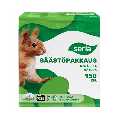 Nenäliina Serla /150, hinta 2,88€