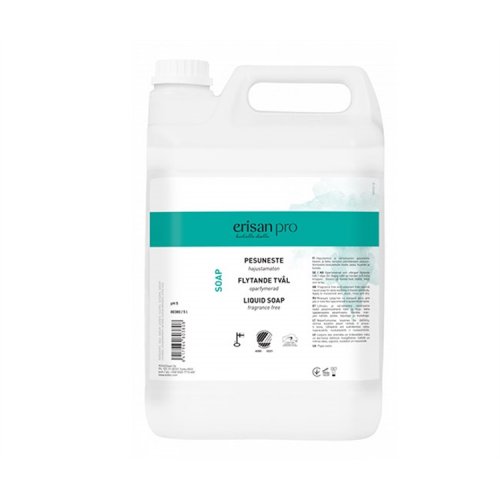 Nestesaippua Erisan Pro Soap hajusteeton 5L, hinta 32,59€