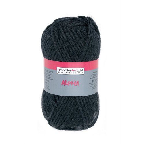 Neulelanka Schoeller + Stahl Alpha 50 g musta, hinta 3,45€