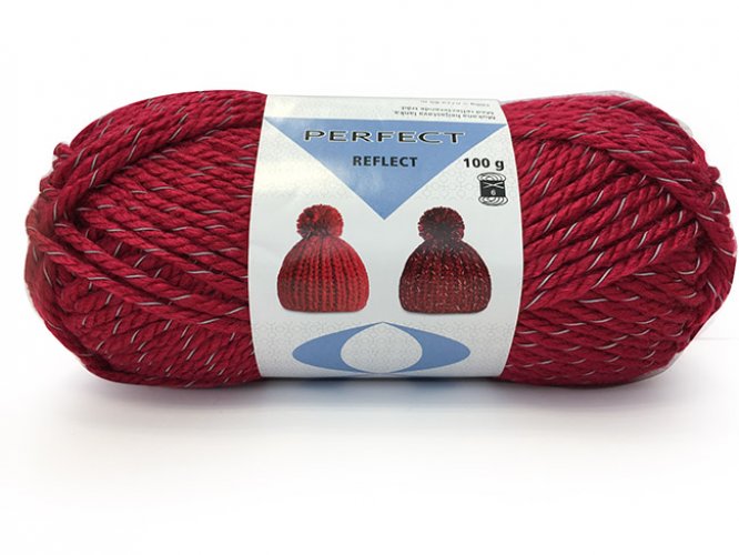 Neulelanka PERFECT REFLECT 100G PUNAINEN, hinta 6,12€