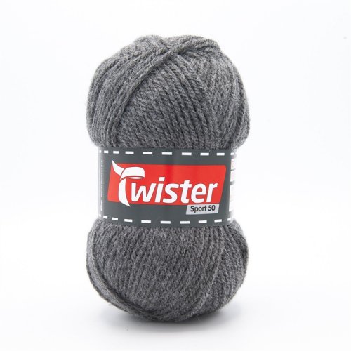 Neulelanka Twister Sport 50 50 g harmaa, hinta 1,66€