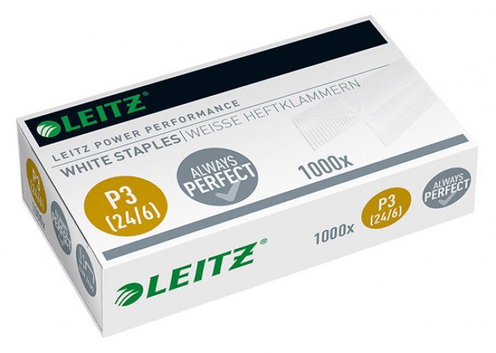 Niitti Leitz Power Performance P3 24/6 valkoinen /1000, hinta 2,06€